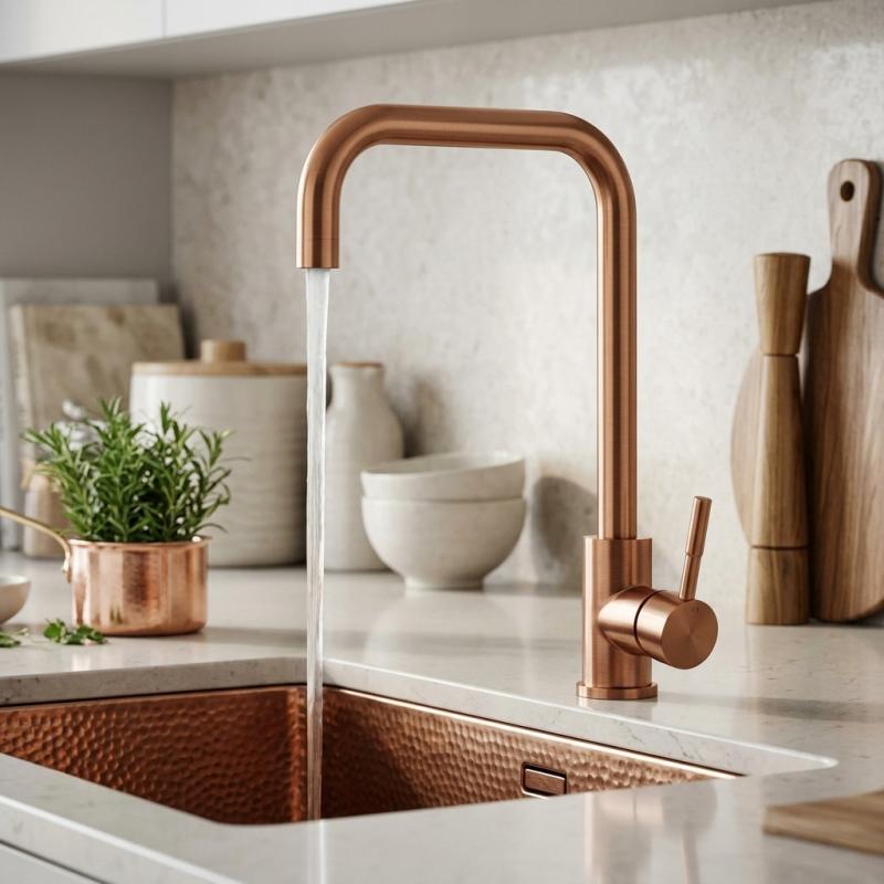 Pure.Sink Elite Steel Pure keukenkraan PVD Koper PS8010-62